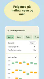 Baby tracker - amming og søvn screenshot