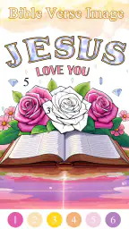 Bible Color Paint By Number screenshot