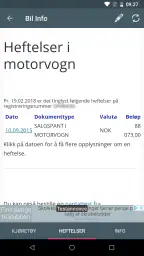 Bil Info Registreringsnummer screenshot