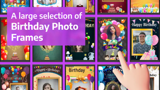 Birthday Photo Frame Maker screenshot
