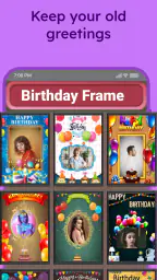 Birthday Photo Frame Maker screenshot