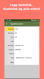 Blodtrykksmåler screenshot