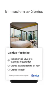 Book hotell på Booking.com screenshot