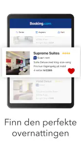 Book hotell på Booking.com screenshot
