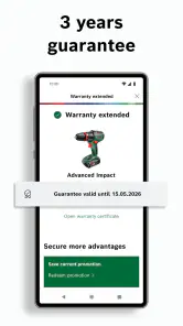 Bosch DIY: Garanti og tilbud screenshot