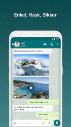 BOTIM - videoanrop og chat screenshot