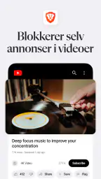 Brave nettleser og søkemotor screenshot