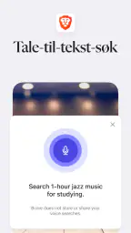 Brave nettleser og søkemotor screenshot