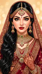Bridal Dress up Wedding Makeup screenshot