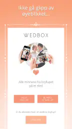 Bryllup foto app - Wedbox screenshot