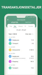 Budsjett - utgiftssporing screenshot