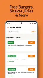 Burger King India screenshot