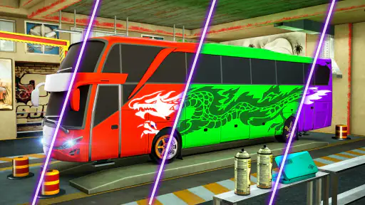 busskjøring Simulatorspill 3D screenshot