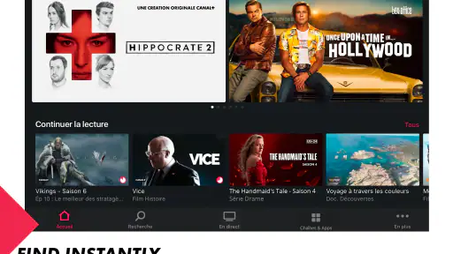 CANAL+, Live and catch-up TV screenshot