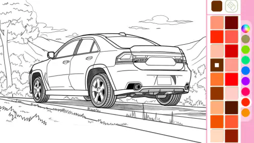 Car coloring games - Color car screenshot