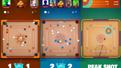 Carrom board game: Disc Game screenshot