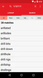 Chambers Dictionary screenshot