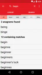 Chambers Dictionary screenshot