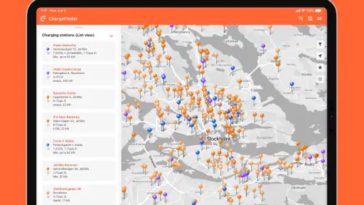 ChargeFinder: Ladestasjoner screenshot