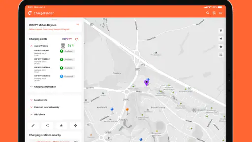 ChargeFinder: Ladestasjoner screenshot