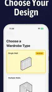 Closet Design App screenshot