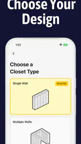 Closet Design App screenshot
