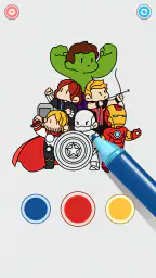 Coloring Paint: ASMR Superhero screenshot