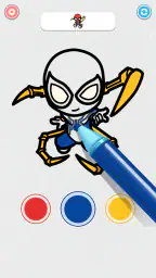 Coloring Paint: ASMR Superhero screenshot