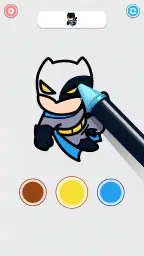 Coloring Paint: ASMR Superhero screenshot