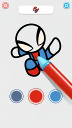 Coloring Paint: ASMR Superhero screenshot