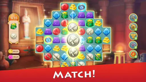 Cradle of Empires Match-3 Game screenshot