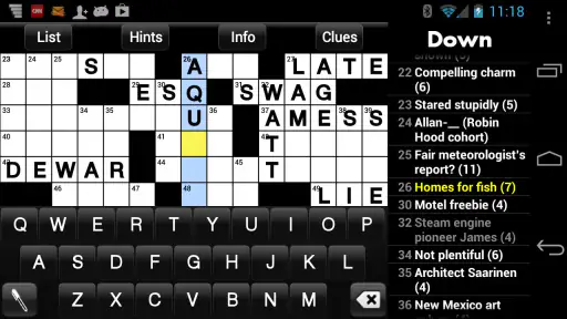Crosswords screenshot