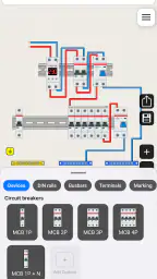 Designer for elektriske tavler screenshot