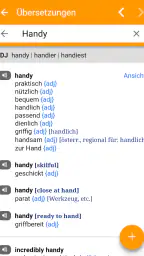 dict.cc+ Wörterbuch screenshot