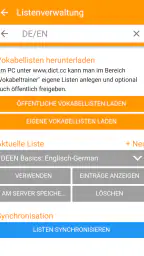 dict.cc+ Wörterbuch screenshot