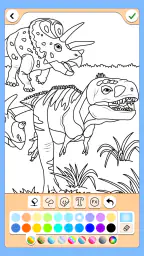 Dinosaurer farge spill screenshot