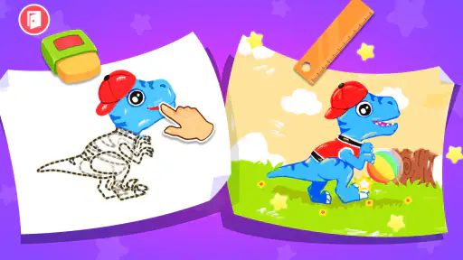 Dinosaurspill barn screenshot