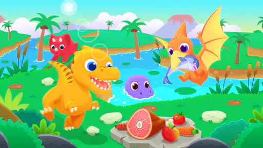 Dinosaurspill barn screenshot