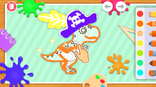 Dinosaurspill barn screenshot