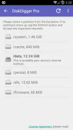 DiskDigger Pro file recovery screenshot