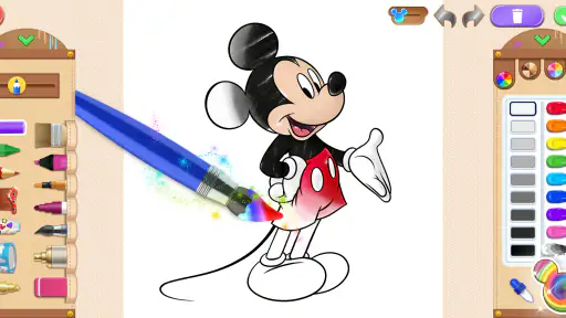 Disneys farvelægningsunivers screenshot