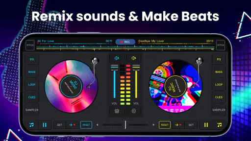 DJ musikkmikser-DJ Mix Studio screenshot