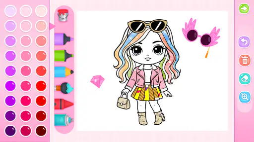 Doll Princess Coloring Games screenshot