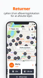 Donkey Republic Bike share screenshot