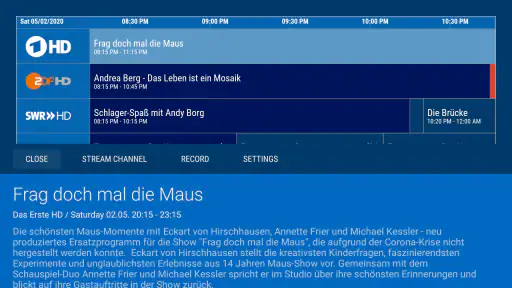 dream Player IPTV for TV screenshot