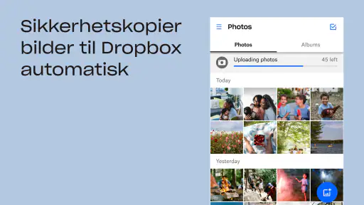 Dropbox: Del filer og bilder screenshot