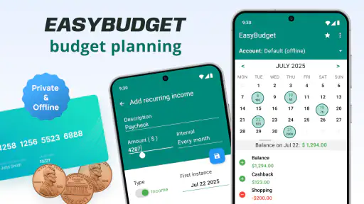 EasyBudget - Budget planning screenshot