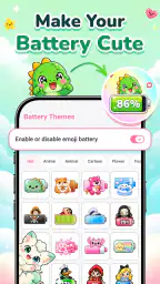 Emoji Battery: Status Bar Icon screenshot