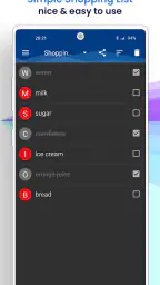 Enkel handleliste screenshot