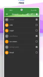 Enkel handleliste screenshot